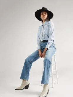 Vila Overhemden Blouse Penny Dames Lichtblauw -Vila efb6e071471f4a25093b0db42fdca2ba