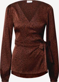 Vila Blouseshirts Blouse Kanaitaia Dames Bruin