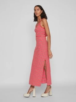 Vila Jerseyjurken Jurk DARLING Dames Vuurrood -Vila f0e7b63cc762d17a06b0939cf211aadb