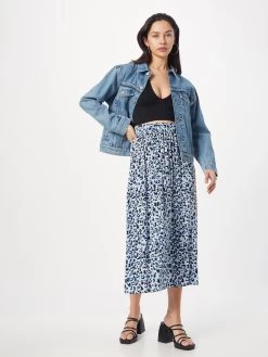 Vila Midi Rokken Rok PAYA Dames Pastelblauw / Lichtblauw -Vila f12912994a61bf4e498404b7bafd6ef9