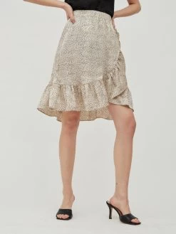Vila Mini Rokken Rok Almeria Dames Taupe -Vila f17d156772200e2c9dddbce042145e16
