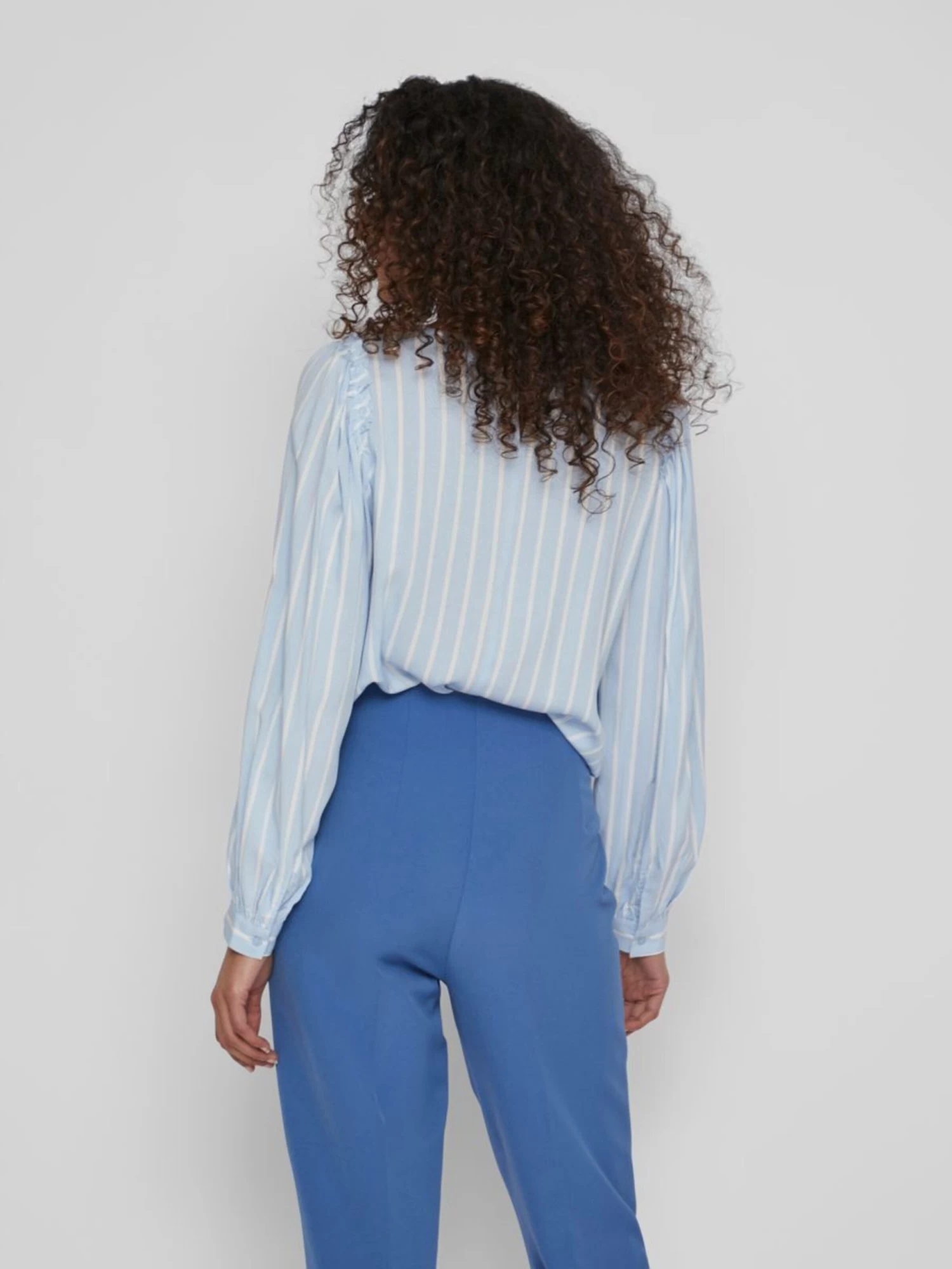 Vila Blouseshirts Blouse Dames Lichtblauw 6 Vila Blouseshirts Blouse Dames Lichtblauw - Afbeelding 4