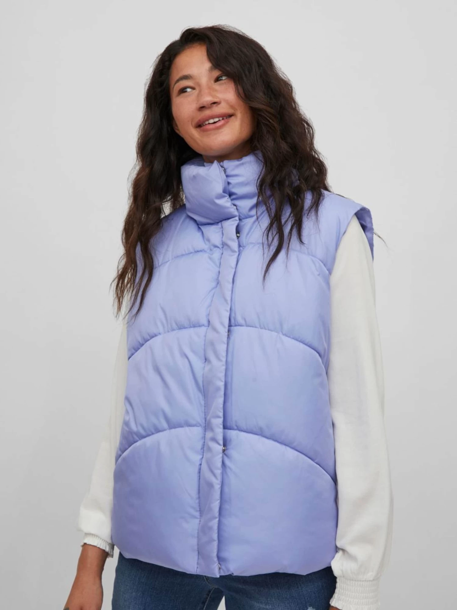 Vila Bodywarmers Bodywarmer Dames Blauw 8 Vila Bodywarmers Bodywarmer Dames Blauw - Afbeelding 6