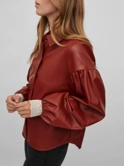 Vila Overhemden Blouse Odine Dames Rood 13 Vila Overhemden Blouse Odine Dames Rood -Vila f393bb8b3f98c525a64a6148f856b946
