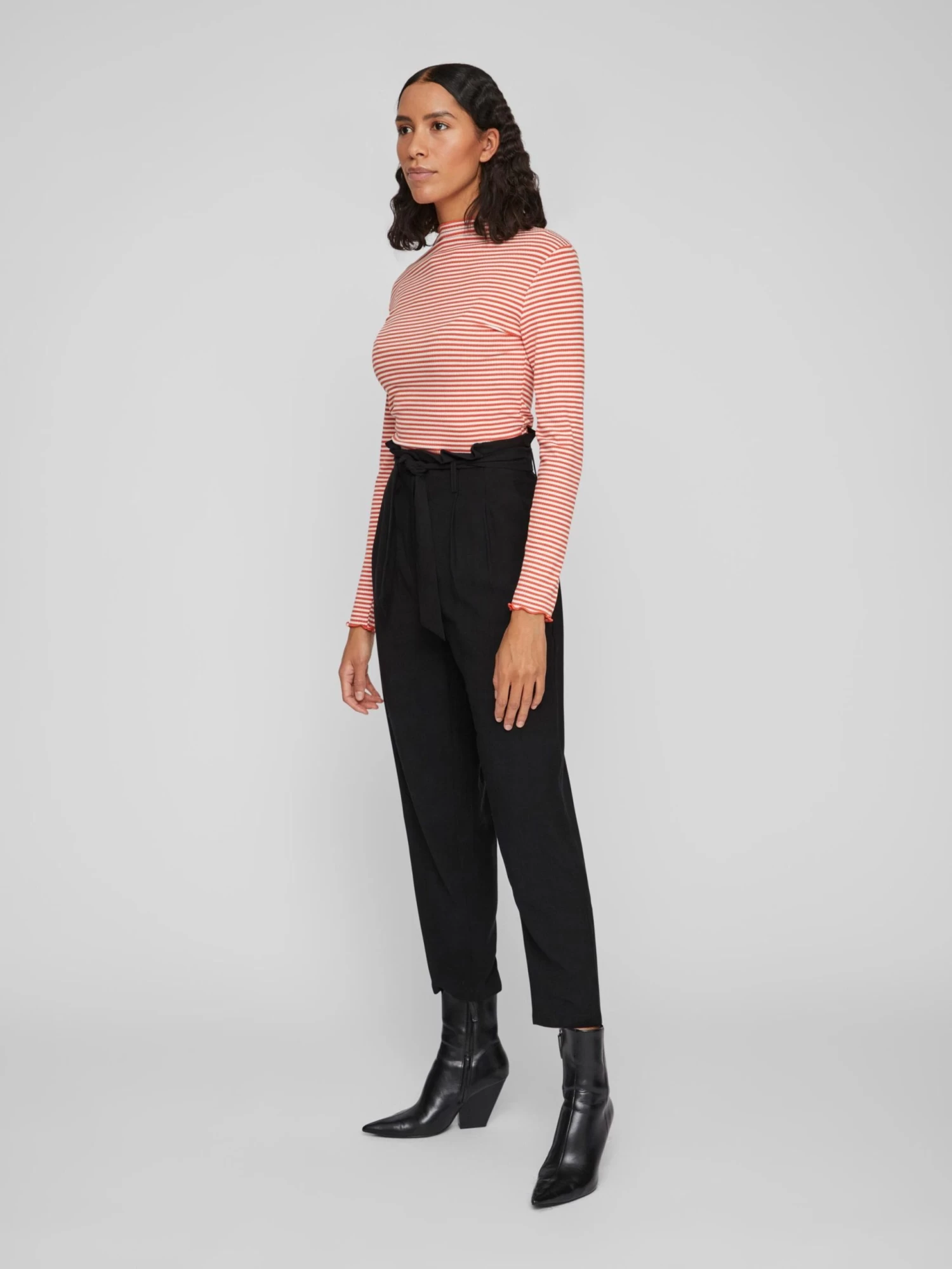 Vila Longsleeves Shirt Dames Oranjerood 6 Vila Longsleeves Shirt Dames Oranjerood - Afbeelding 4