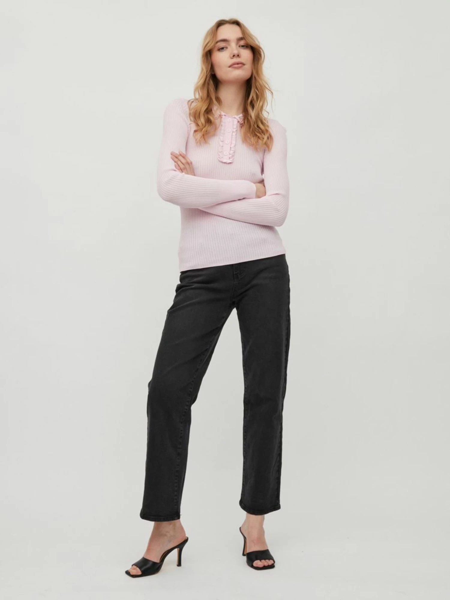 Vila Polos Shirt Dames Pastelroze 7 Vila Polos Shirt Dames Pastelroze - Afbeelding 5