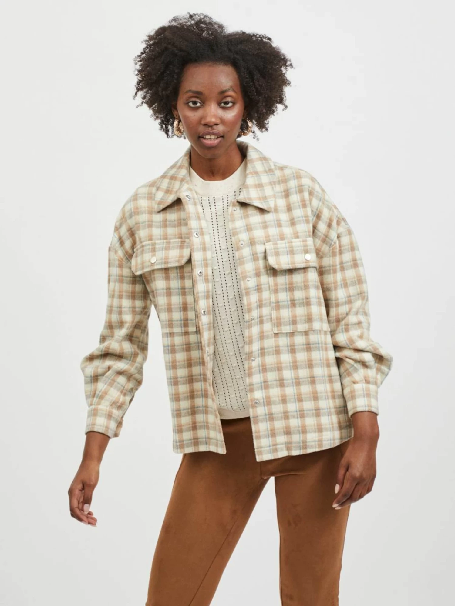 Vila Tussenjassen Tussenjas SARAS Dames Beige 10 Vila Tussenjassen Tussenjas SARAS Dames Beige - Afbeelding 8