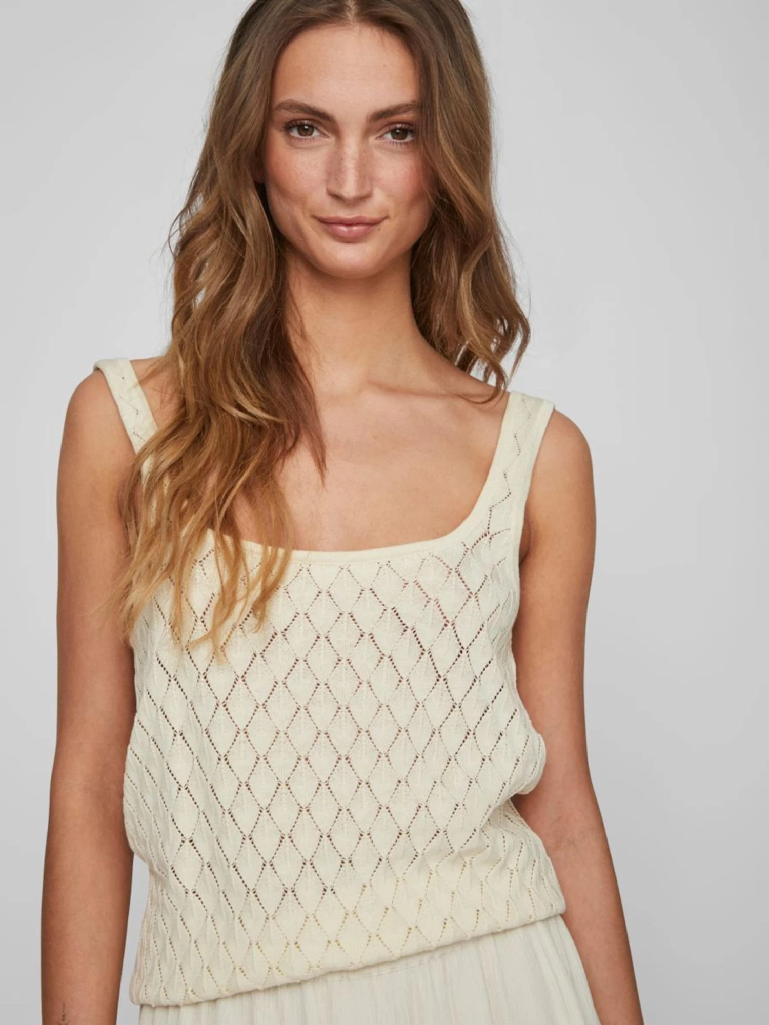 Vila Tanktops Top Dames Beige 8 Vila Tanktops Top Dames Beige - Afbeelding 6