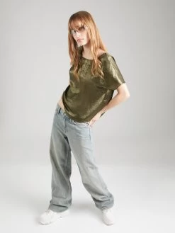 Vila Blouses Met Korte Mouw Blouse Dames Olijfgroen -Vila f6f7a98249e60db34cd01dfe087e952d