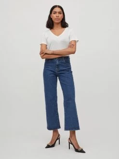 Vila T-shirts Shirt NOEL Dames Wit -Vila f6f8441ef963575e35f6e89efdaa5f68