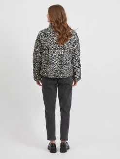 Vila Winterjassen Winterjas Karla Dames Beige / Zwart -Vila f779d01481afcb06c050ec0dc722694e