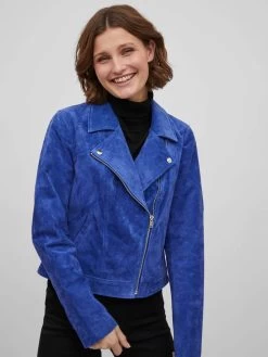 Vila Leren Jassen Tussenjas Dames Blauw 14 Vila Leren Jassen Tussenjas Dames Blauw -Vila f80c749da8dc77799f5c718c40944728