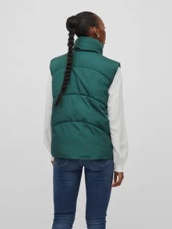 Vila Bodywarmers Bodywarmer Dames Donkergroen -Vila f88e2cadfaa251726f8b97c5eb26b668