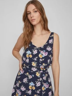 Vila Blouse Tops Blouse Lise Dames Navy -Vila f955545e92c42d25cde9df19f430fda2