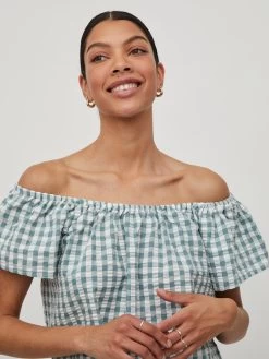 Vila Blouses Met Korte Mouw Blouse Chi Dames Wit -Vila f973c4029d236993c6c677a9dca52487