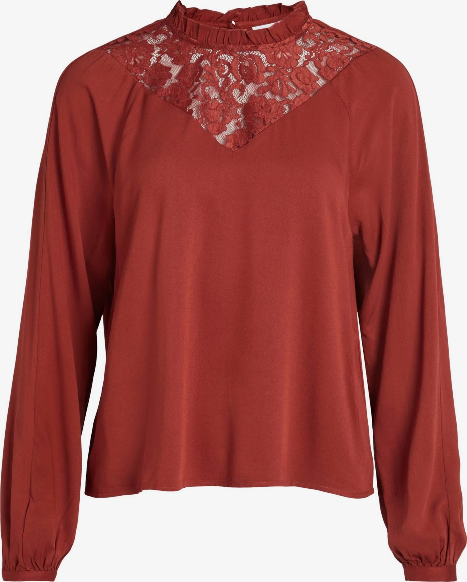 Vila Kanten Blouses Blouse Suvita Dames Rood 3 Vila Kanten Blouses Blouse Suvita Dames Rood