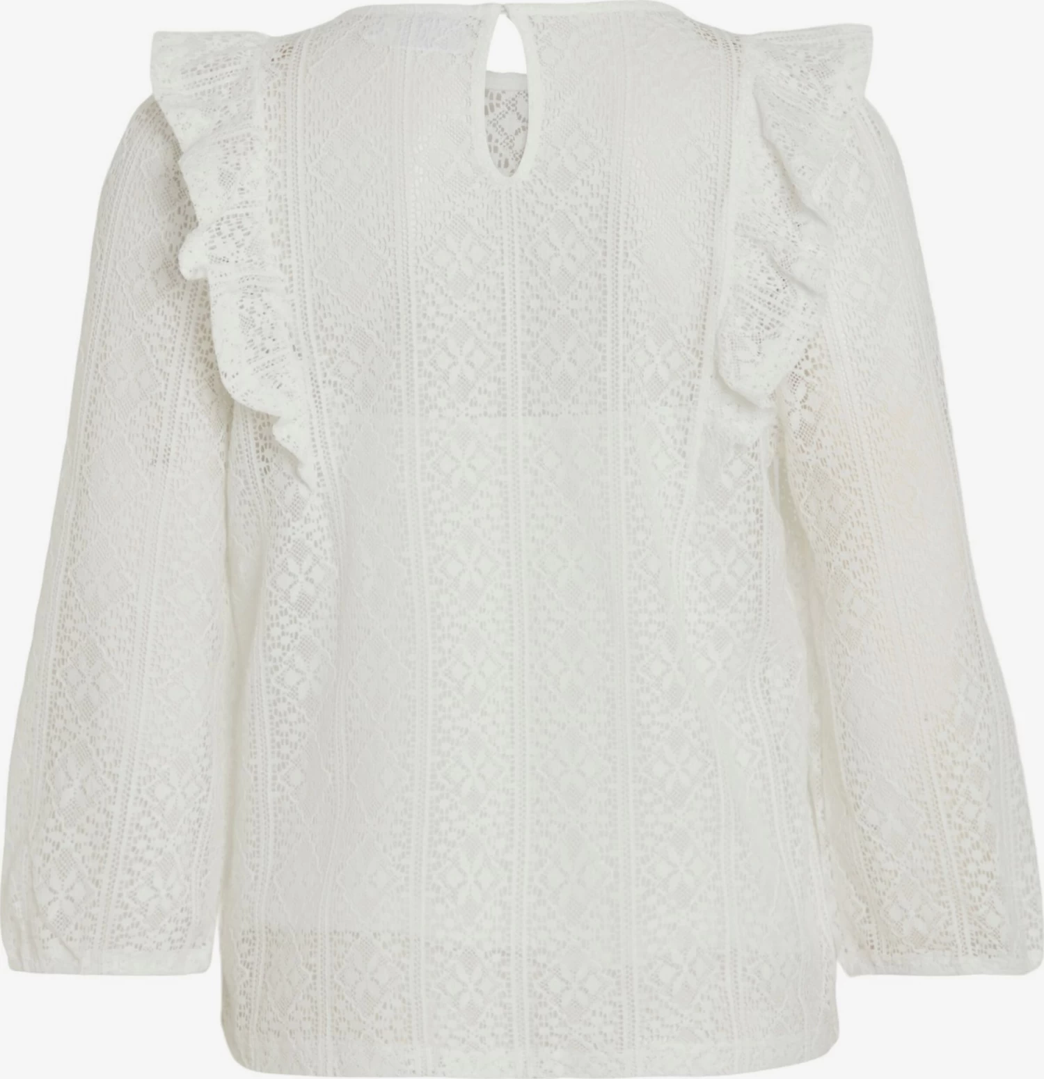 Vila Kanten Blouses Blouse NESA Dames Natuurwit 4 Vila Kanten Blouses Blouse NESA Dames Natuurwit - Afbeelding 2