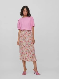 Vila Blouses Met Korte Mouw Blouse Kikki Dames Pink -Vila fa0349314f2a19ead5b073d5af9ad583