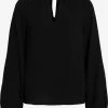 Vila Overhemden Blouse Dames Zwart