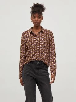 Vila Overhemden Blouse Zino Dames Bruin 11 Vila Overhemden Blouse Zino Dames Bruin -Vila fa4615c5bb9f77bfeca21c5686ca7d53