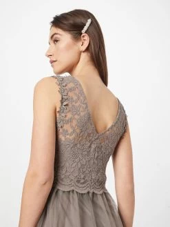 Vila Avondjurken Avondjurk Lynnea Dames Chamois -Vila fa53cffc8bf200ca5223fcd253863732