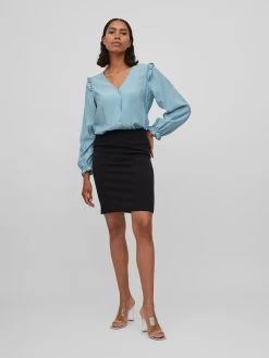 Vila Blouses & Tunieken Blouse Killy Dames Lichtblauw -Vila fd42470b6ec497240ebf08937c9e035e
