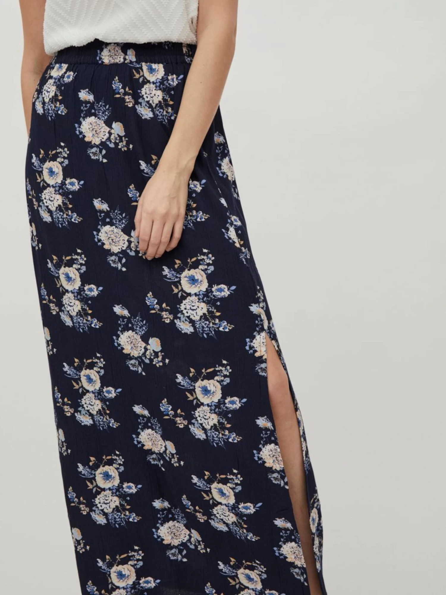 Vila Maxi Rokken Rok Dames Duifblauw / Donkerblauw 8 Vila Maxi Rokken Rok Dames Duifblauw / Donkerblauw - Afbeelding 6