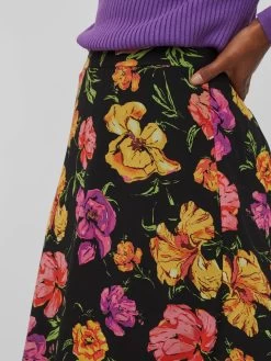 Vila Midi Rokken Rok SERENA Dames Zwart -Vila fe1c862c1ac99662862a9af9e22c1668