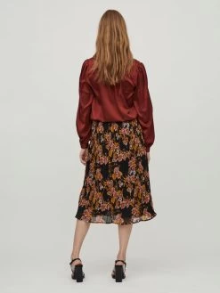 Vila Midi Rokken Rok Dames Gemengde Kleuren / Zwart -Vila fecb181ace2d3a2f2bce8c7eab5708a9