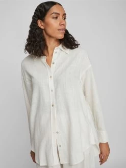 Vila Overhemden Blouse Dames Beige -Vila ff4e999924bb02d1d106fcd790fafad6